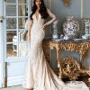 MODISH WHITE WEDDING DRESS-vinava